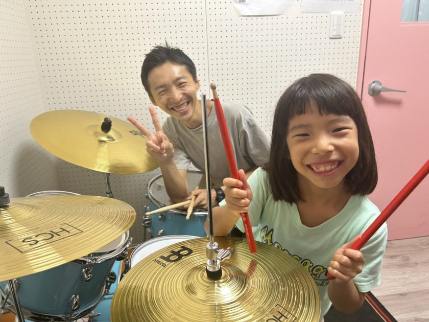 ドラムレッスンの様子